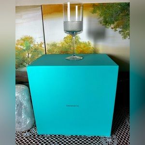 Brand New 4 Piece Tiffany & Co. Diamond Point Wine Glasses in Clear